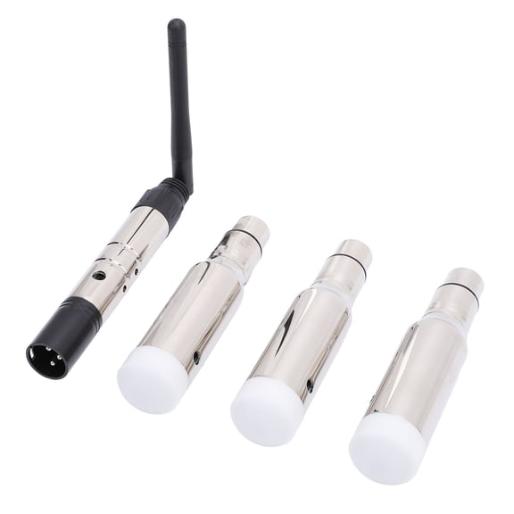 Lawn Supplies DJ Wireless Transmitter and Receiver, Real Time Transmitting DJ Transmitter and Receiver Set for Stage Light