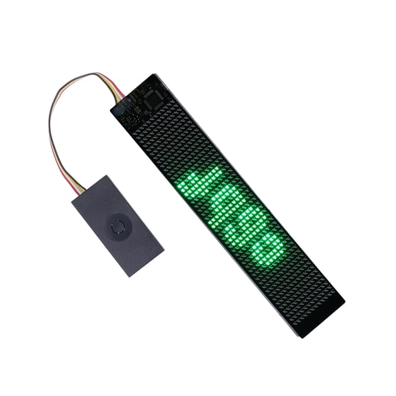 Lawn Supplies Scrolling LED Sign, Easy Installation LED Display Panel 155x33mm Green Multiple Modes Wide Application Programmable Flexible for Store