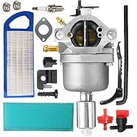 Lawn Tractor Carburetor with Air Filter Kit compatible with Briggs & Stratton Intek 1418HP Engines, Nikki Style Replacement for Lawn Mowing & Yard Care