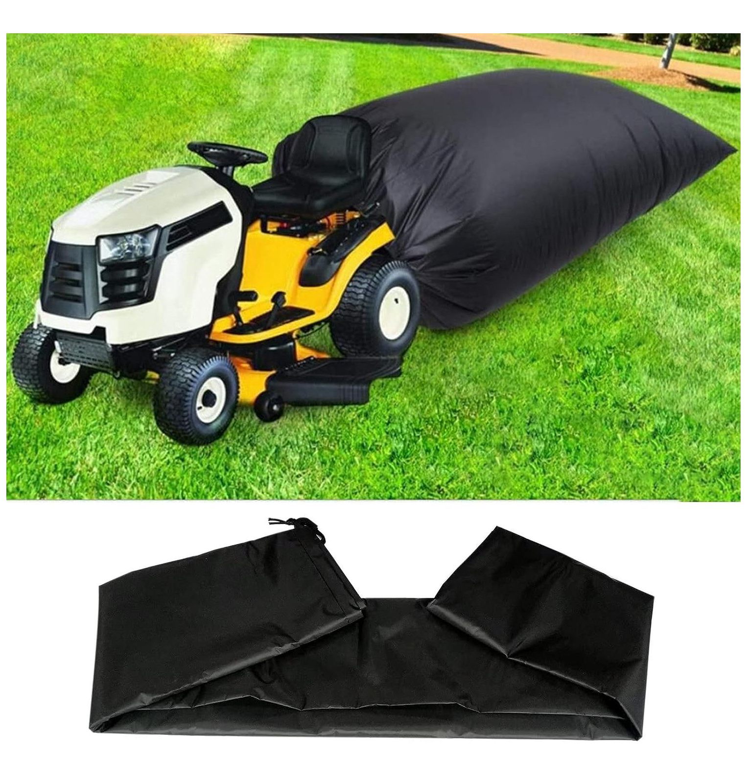 Lawn Tractor Leaf Bag with 210D Nylon Fabric and Waterproof Coating and