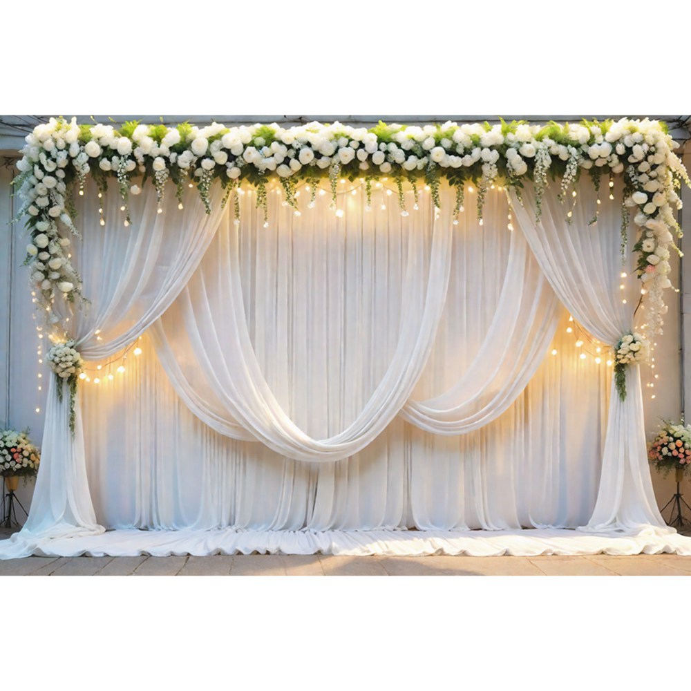 Outdoor Wadding Background Lawn Wedding Ceremony Backgrounds For Photography Outdoor Feather Party ...