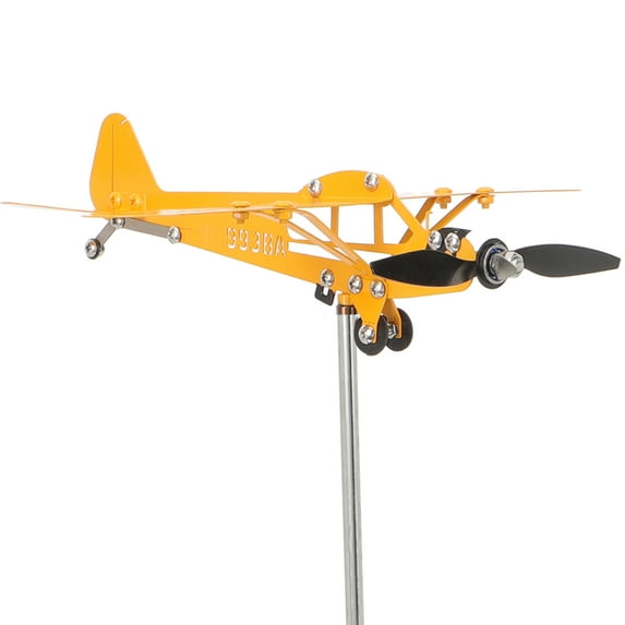 Lawn Wind Spinners Grave Ornament Plane Outdoor Decor Swirl Child