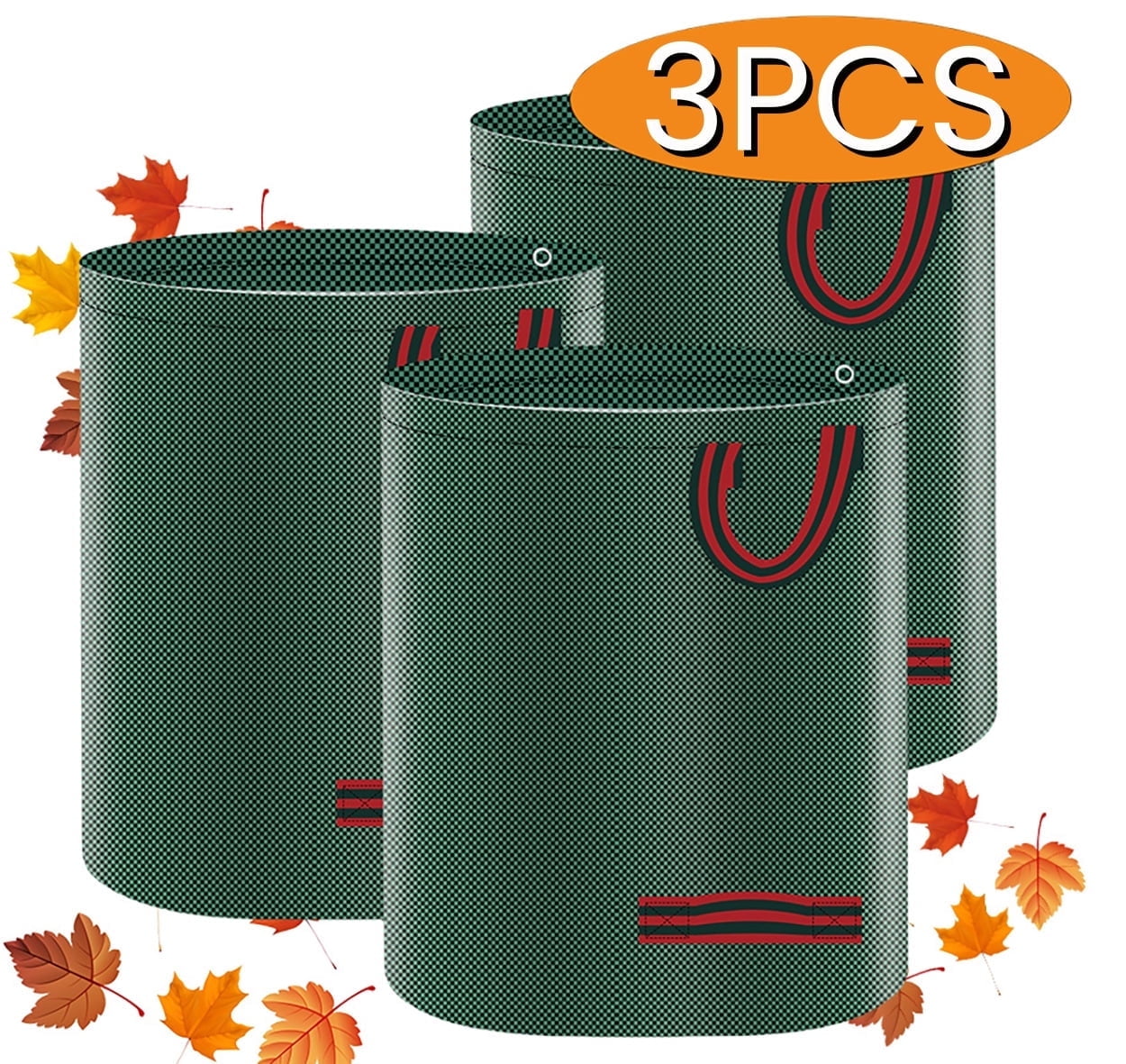 Lawn and Leaf Bags Trash Can Reusable Collapsible Garden Yard Outdoor ...