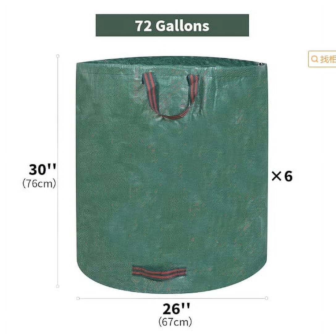 Lawn and Leaf Bags Trash Can Reusable Collapsible Garden Yard Outdoor ...