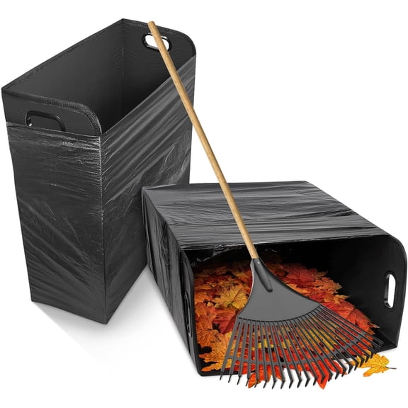 Lawn and Leaf Trash Bag Holder No Assembly Required Holds 30-42 Gallon Bags Easy Open Easy Filling