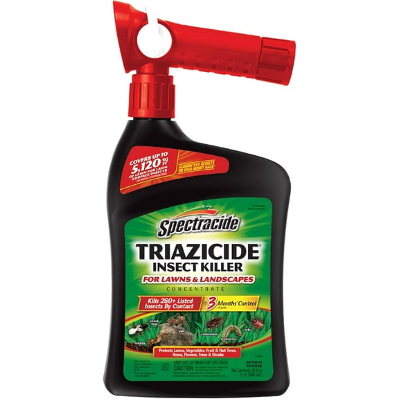 Lawn and landscape insecticide concentrate (i.e. spray type), protecting lawns