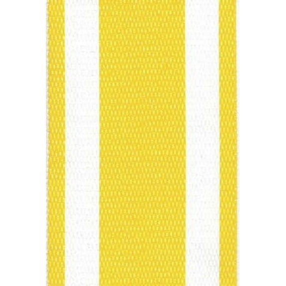 Lawn chair USA | Yellow and White Webbing | Crafted from UV-resistant polypropylene | Durable straps offer stylish replacement options for your outdoor seating | Long-lasting comfort and support