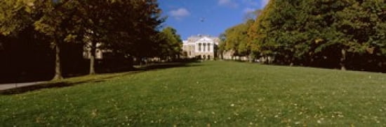 Lawn in front of a building Bascom Hall Bascom Hill University of Wisconsin Madison Dane County Wisconsin USA Canvas Art - Panoramic Images (36 x 12)