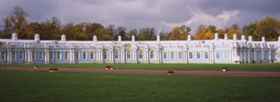 Lawn in front of a palace Catherine Palace Pushkin St Petersburg Russia Canvas Art - Panoramic Images (36 x 13)