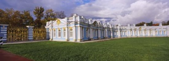 Lawn in front of a palace Catherine Palace Pushkin St Petersburg Russia Canvas Art - Panoramic Images (36 x 13)