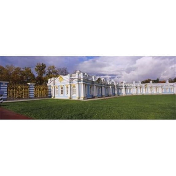 Lawn in front of a palace Catherine Palace Pushkin St. Petersburg Russia Poster Print by - 36 x 12