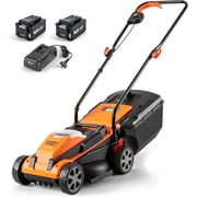 LawnMaster 13in 24 V Cordless Lawn Mower with Push Button Start