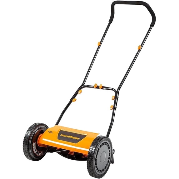 LawnMaster LMRM1401 Push Reel Lawn Mower 14-Inch 5-Blade