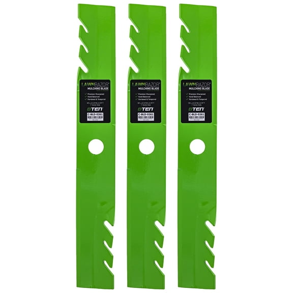LawnRAZOR Blade Exmark Lazer Z E-Series 52" 103-6397 116-5175 Toothed 3 Pack 810-CBL2483D