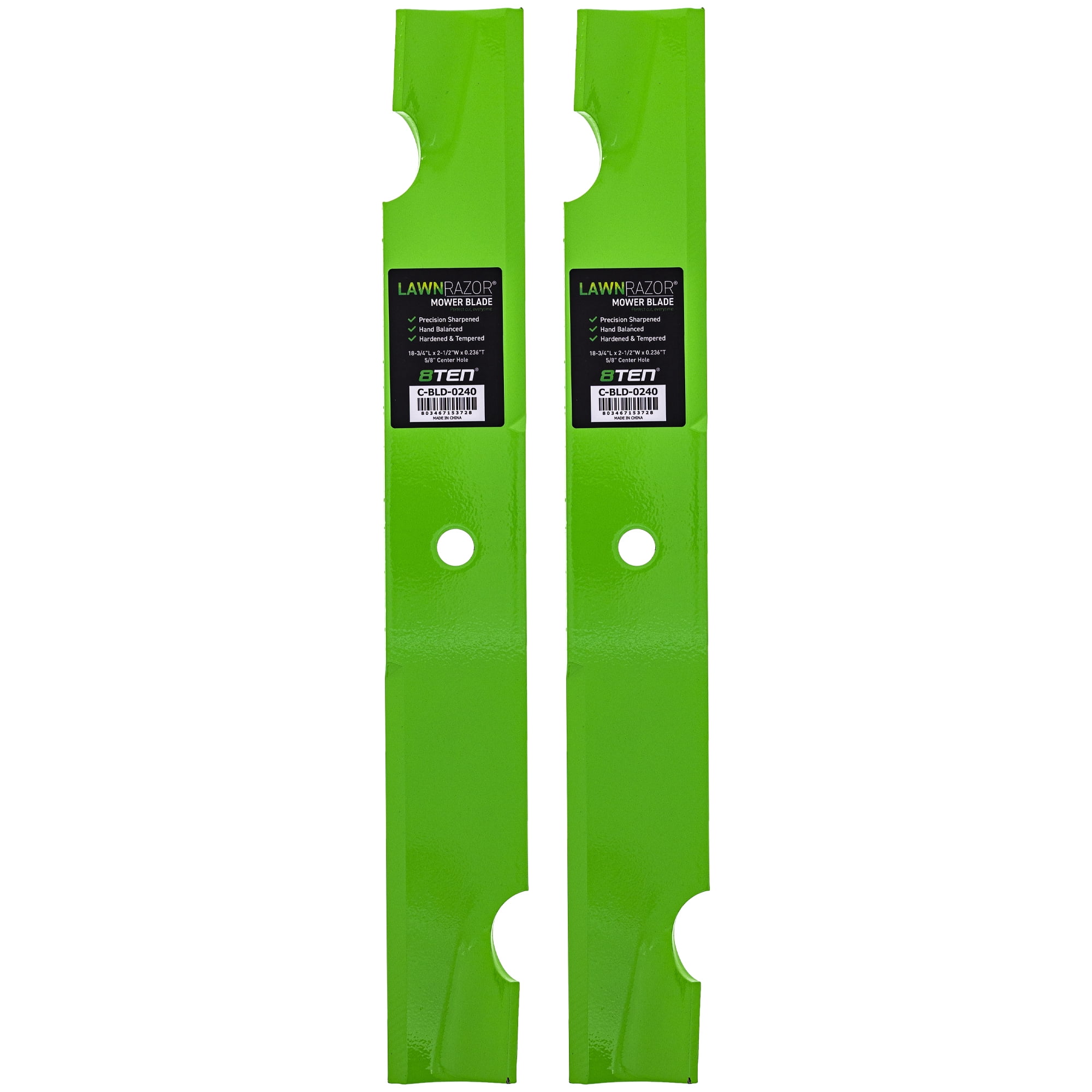 LawnRAZOR Blade for Bad Boy 36 inch Deck 038-0001-00 Notched High Lift ...
