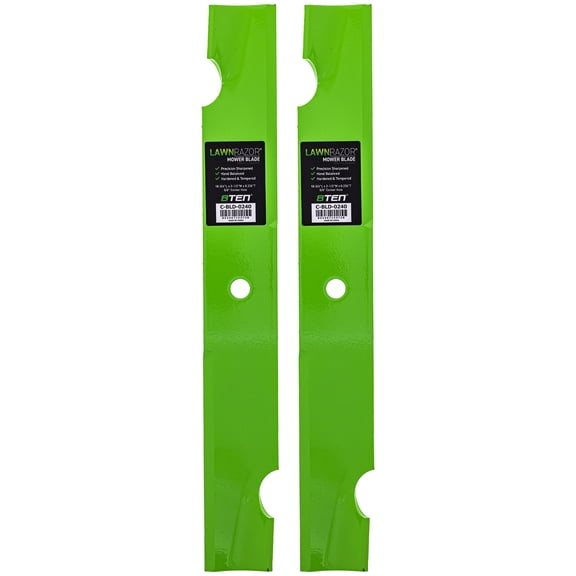 LawnRAZOR Blade for Bad Boy 36 inch Deck 038-0001-00 Notched High Lift 2 Pack 810-CBL2462D