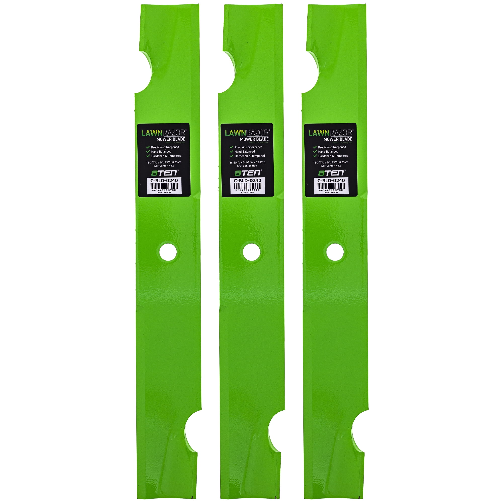 LawnRAZOR Blade for Bad Boy 54 inch Deck 038000100 High Lift 3 Pack