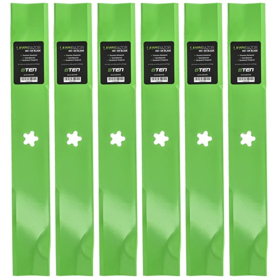 LawnRAZOR High Lift Blade for Husqvarna 52 inch 574870801 6 Pack 810-CBL2372D