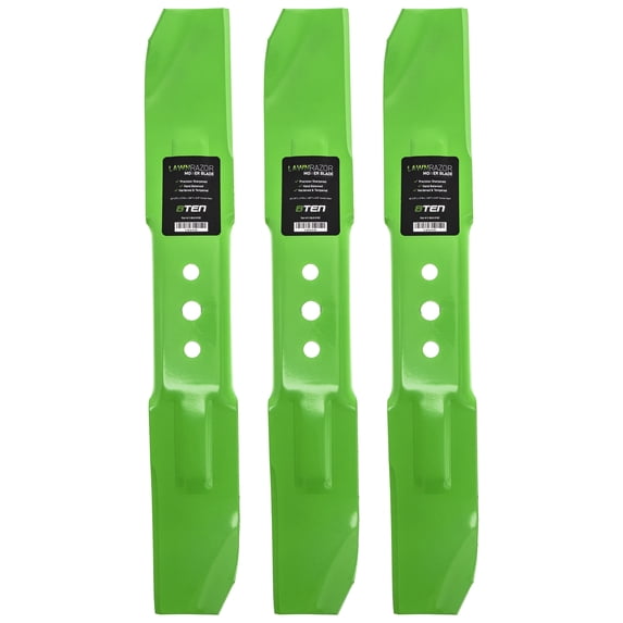 LawnRAZOR High Lift Blade for John Deere 21 inch Toro 612543 3 Pack 810-CBL2324D