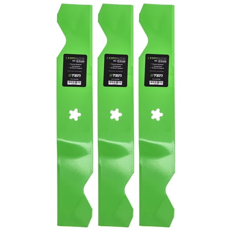 LawnRAZOR Notched High Lift Blade Set for 54 inch Husqvarna 532187256 3 Pack 810-CBL2227D