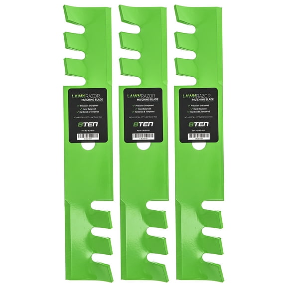 LawnRAZOR Toothed Blade for John Deere 38 inch 120 M41237 3 Pack 810-CBL2323D