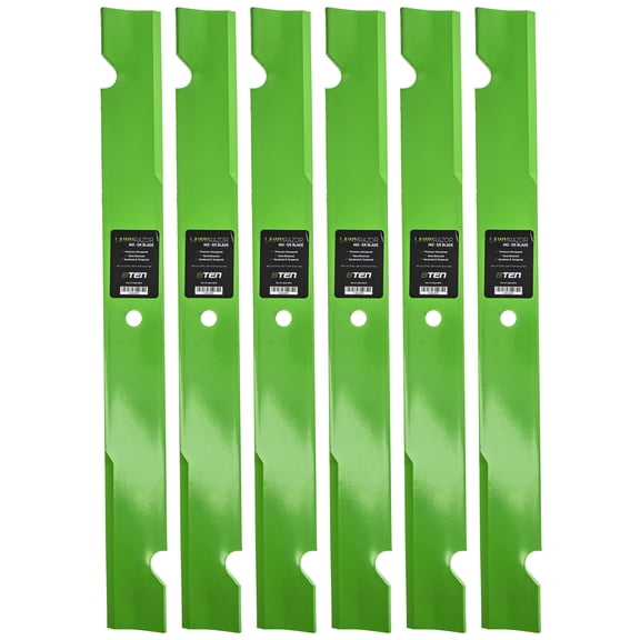 LawnRAZOR Notched High Lift Blade 72 inch for Bobcat 112111-04 6 Pack 810-CBL2297D