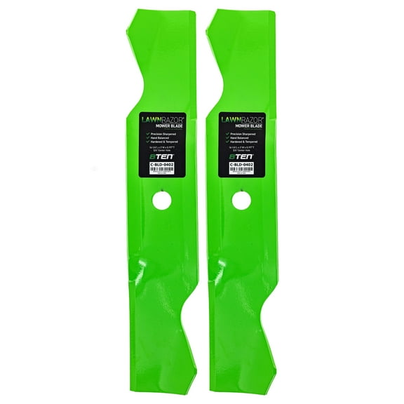 LawnRAZOR Outer Mower Blade for MTD Cub Cadet 759-3822 Notched Low Lift 2 Pack 810-CBL2624D