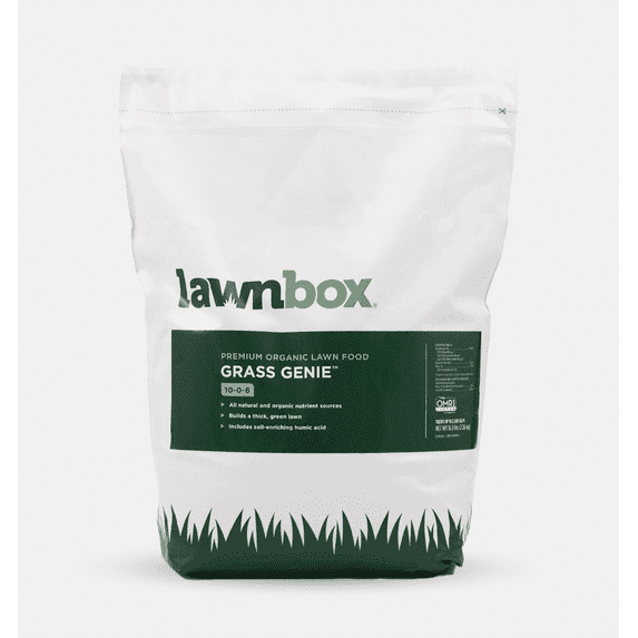 Lawnbox Grass Genie 100% Organic 10-0-6 Spring Lawn Grass Fertilizer 16 lb Bag