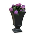 thumbnail image 1 of Lawnitator 25" Round Black Polyethylene Tall Vienna Urn Planter, 1 of 1
