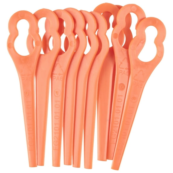 Lawnmaster TrimFast Replacement Trimmer Blades 10 ct Carded Pack