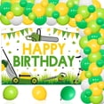 thumbnail image 1 of Lawnmower Birthday party decoration mower background happy Birthday Arch Kit Green Tractor party decor for Boys Farm Themed Tractor Time Party Supplies, 1 of 7