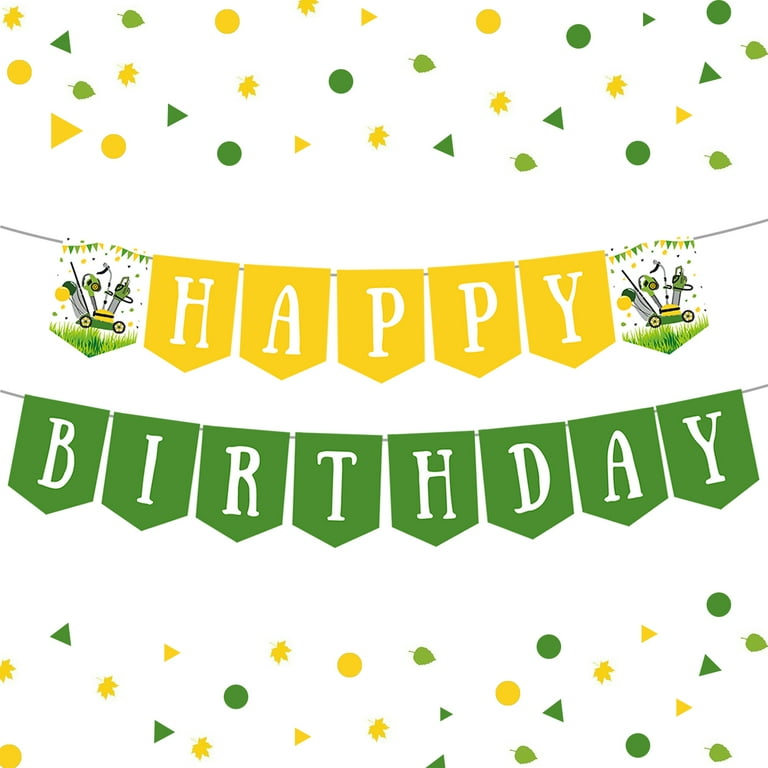 farm-tractor-themed-lawnmower-party-decorations-happy-birthday-banner-for-boys-walmart-com for Free Printable Green Birthday Banner Farm Tractor Themed Lawnmower Party Decorations - Happy Birthday Banner For Boys - Walmart.com for Free Printable Green Birthday Banner