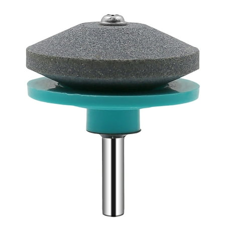 Lawnmower Dull Blade Sharpener Universal Lawn Mower for Power Hand Drill,Light blue,2.16*1.96 inch