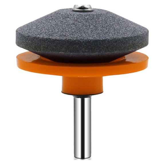 Lawnmower Sharpener Hand Electric Rotary Drill Grinding Wheel Whetstone Cutter Orange