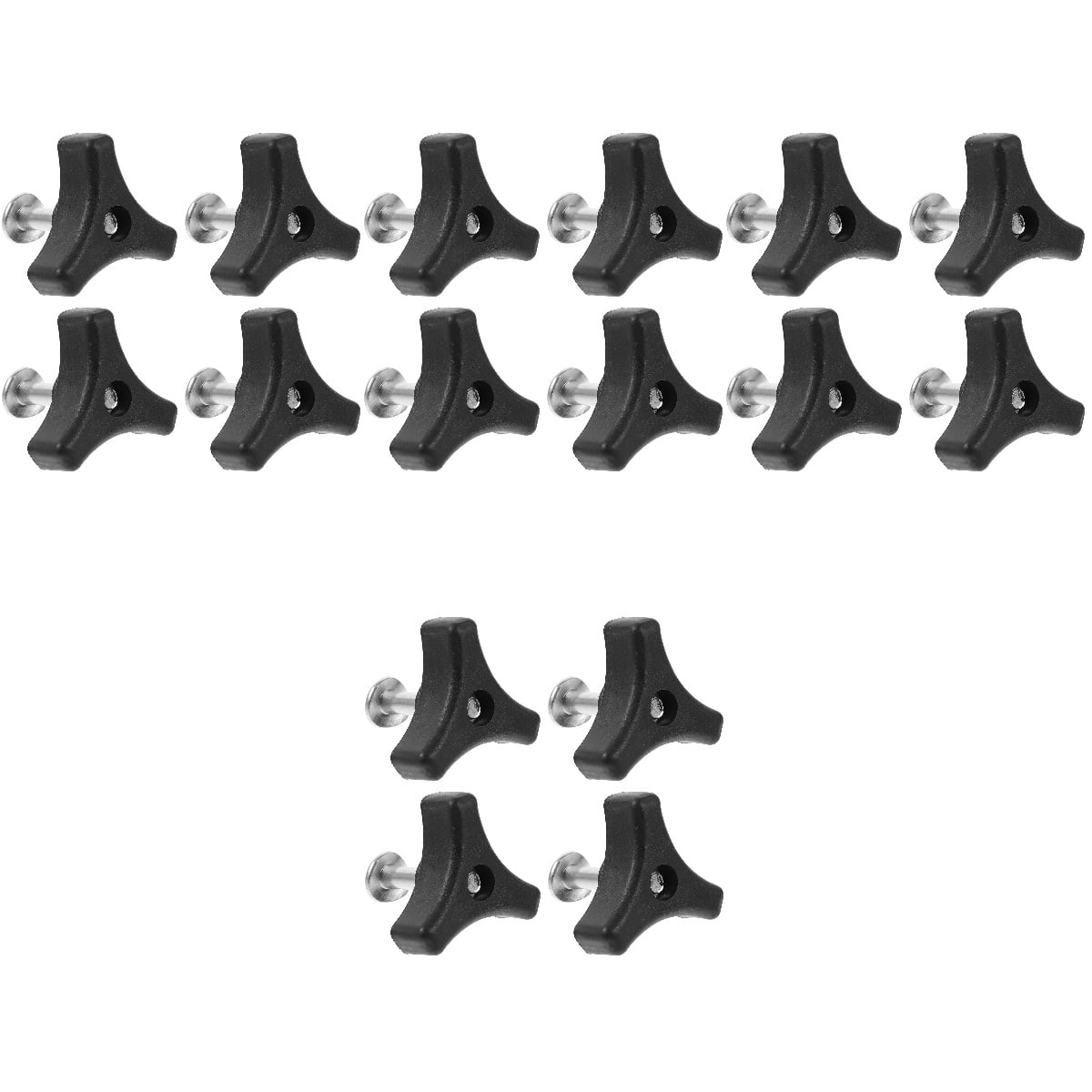 Universal Plastic Triangle Knob Handle With Bolt For Lawn Mowers & Garden Equipment (Set Of 1 Or 2)