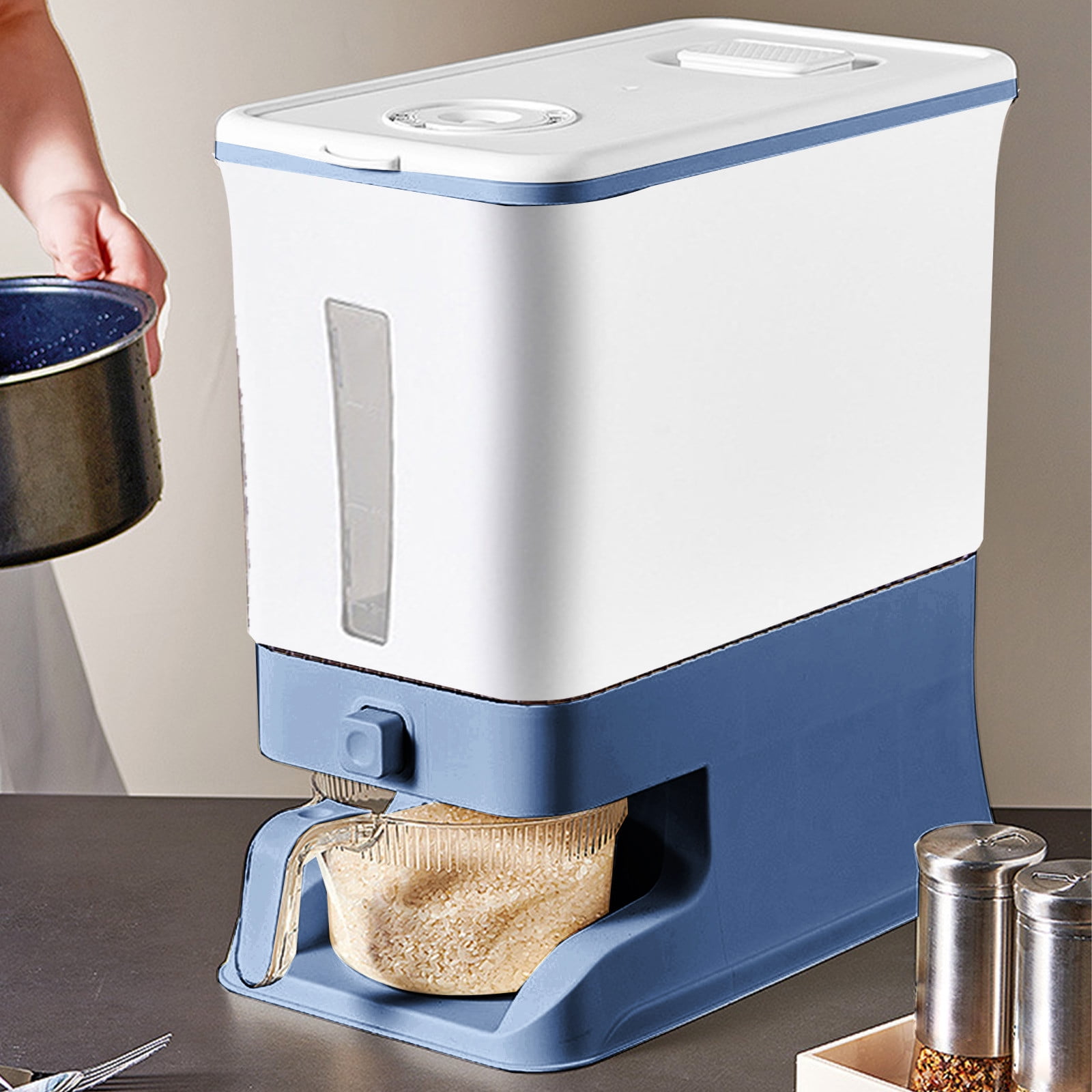 Rice Stack Box Lawor Rice Bucket Box Household Sealed Large Capacity Insect Proof ...