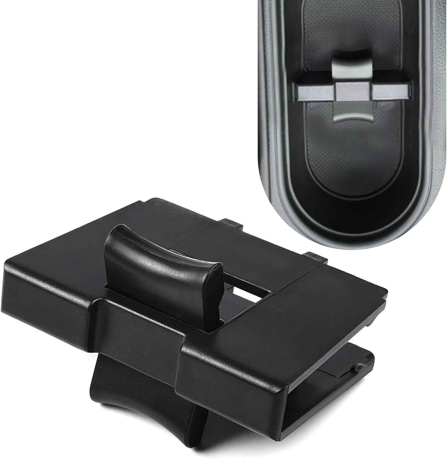 Cup Holder Divider Insert For Subaru Forester 2014-2019 - Replacement For OEM 92118AJ000/92118AJ001, Black