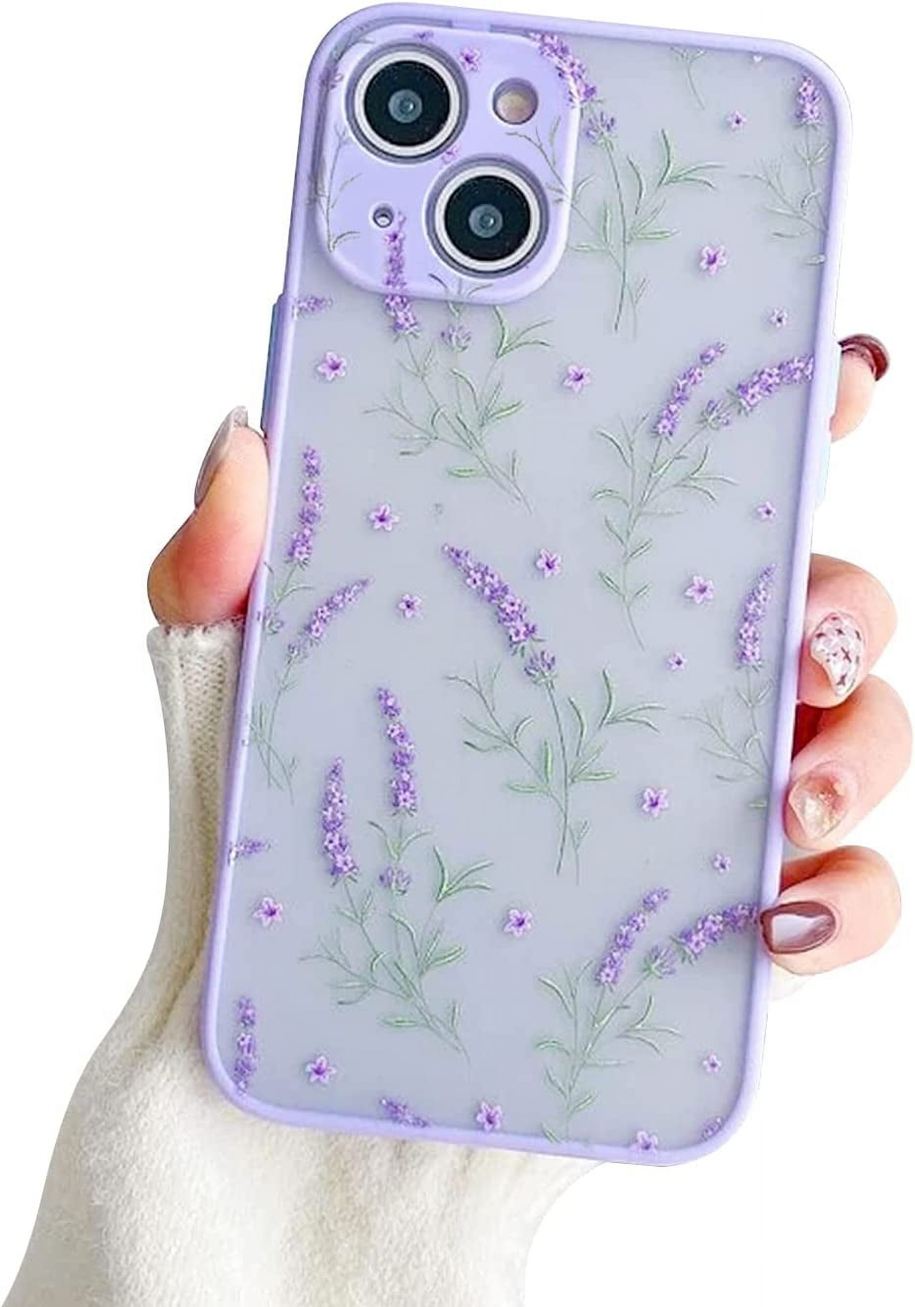 Yeddabox IPhone 13 Case - Black Flower Pattern, Soft TPU, Shockproof Protective Cover