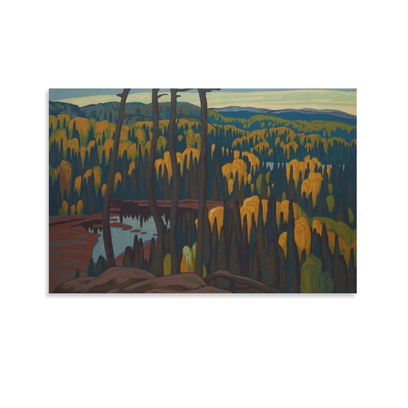 Lawren Harris Unknown Canvas Famous Paintings, Wall Art Posters, Decorative Hanging Pictures Canvas Art Poster and Wall Art Picture Print Modern Family bedroom Decor Posters 16x24inch(40x60cm)