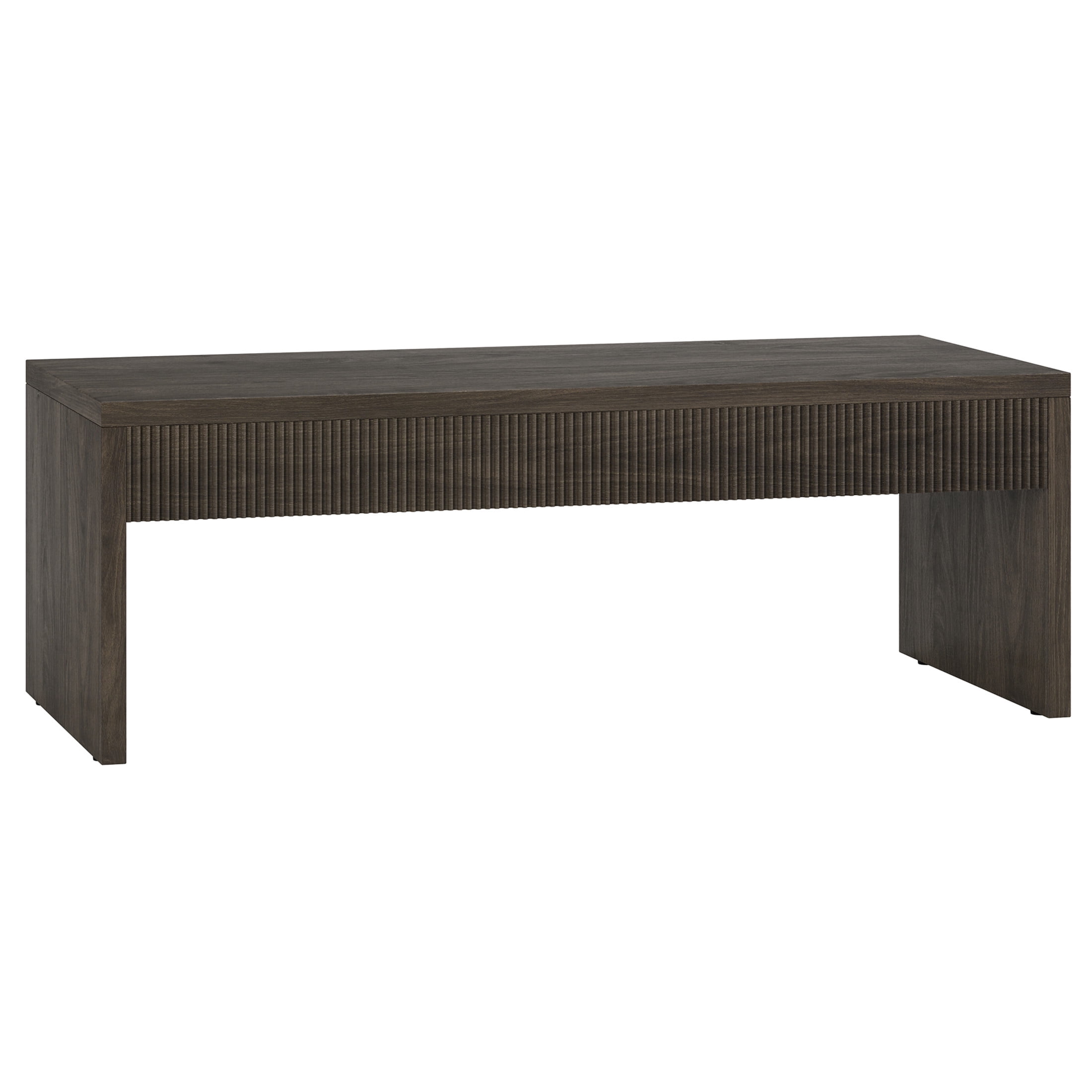 Evelyn&Zoe Modern/Contemporary 48" Wide Alder Brown Coffee Table