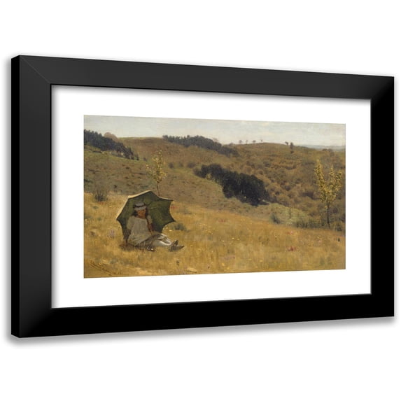 Lawrence Alma-Tadema 24x16 Black Modern Framed Museum Art Print Titled - Sunny Days