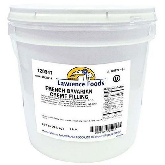 Lawrence Foods Filling French Bavarian Cream, 120311 (3537)