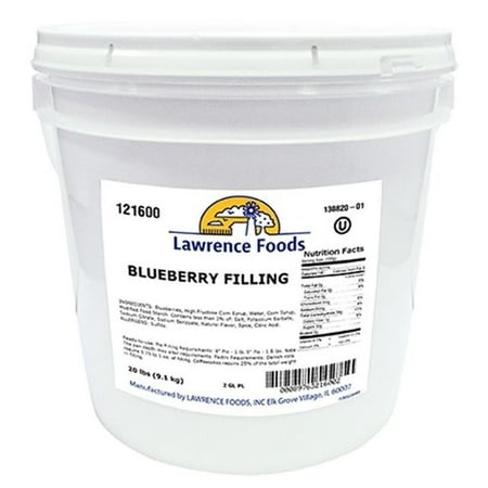 Lawrence Foods Whole Blueberry Filling, 2 Gallon -- 1 Each.