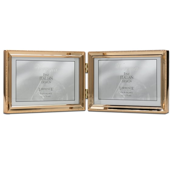 Lawrence Frames 12.4" x 4.21" Metal Picture Frame, Gold