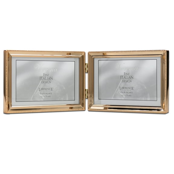 Lawrence Frames 12.4" x 4.21" Metal Picture Frame, Gold