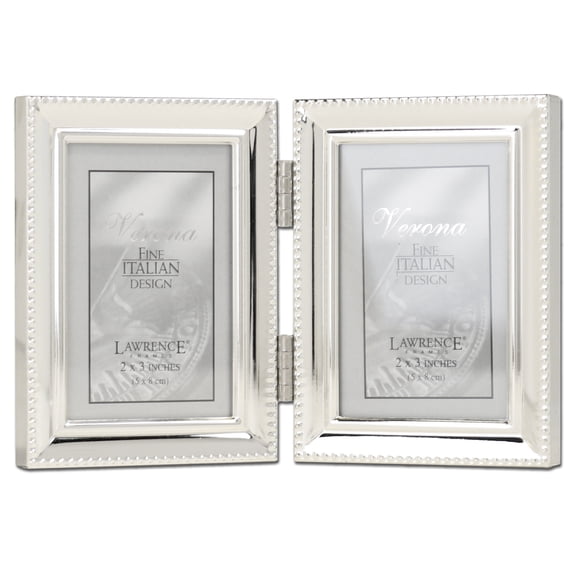 Lawrence Frames 3.66" x 5.47" Metal Picture Frame, Silver