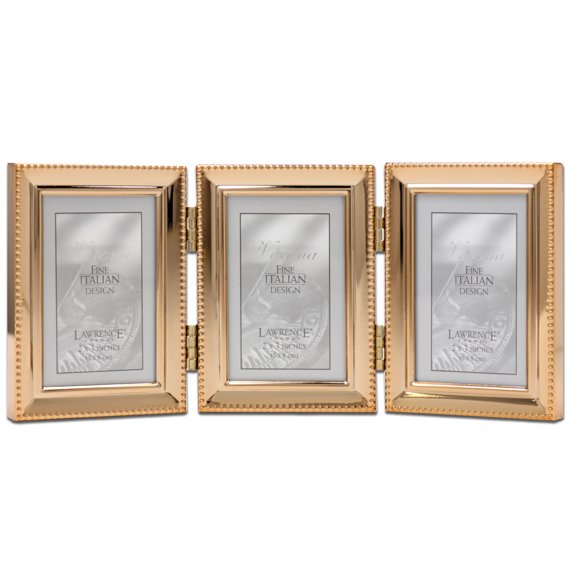 Lawrence Frames 3.66" x 8.35" Metal Picture Frame, Gold
