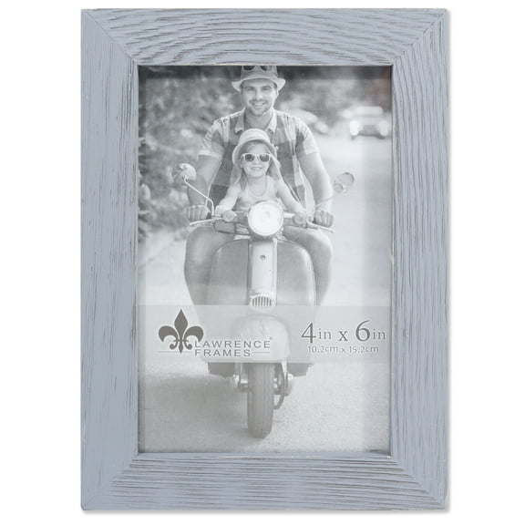 Lawrence Frames 4"W x 6"H Charlotte Weathered Gray Wood Picture Frame (745646)