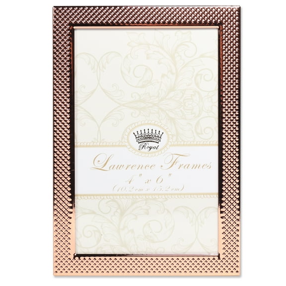 Lawrence Frames 4"W x 6"H Fawn Pin Dot Pattern Copper Picture Frame (702546)