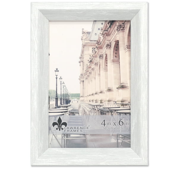 Lawrence Frames 4x6 Bradley Whitewashed Gray Picture Frame